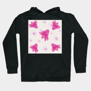 Tropical pink torch Ginger and dandelion pattern Hoodie